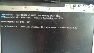 Verabaut ist ein Pentium M mit 1,73 GHz